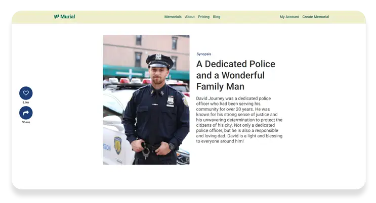 police memorial page