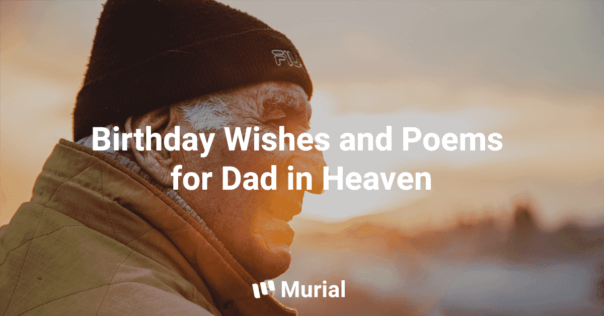 happy birthday in heaven dad poem