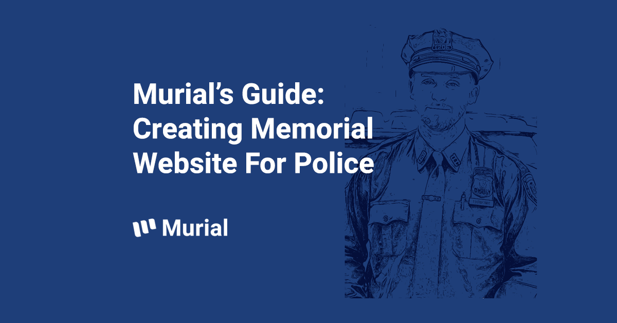 how to make a memorial website for police f.i