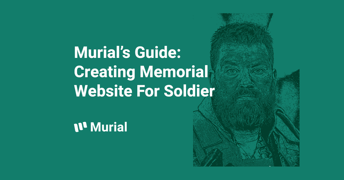 how to make a memorial website for soldier f.i